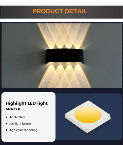 Waterproof Aluminum LED Wall Lamp for Indoor and Outdoor Use - Smarsty