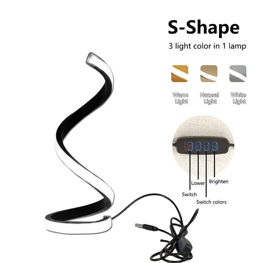 Creative LED Desk Reading Lamp with Dimmable Feature - Smarsty
