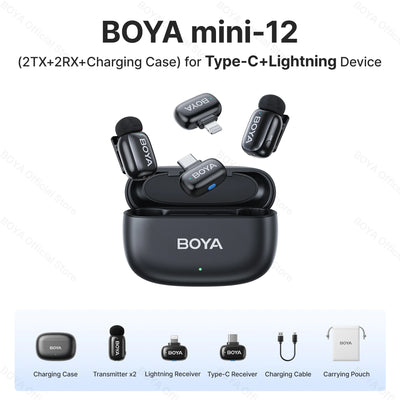 Boya Mini Wireless Lavalier Microphone for Mobile Recording - Smarsty