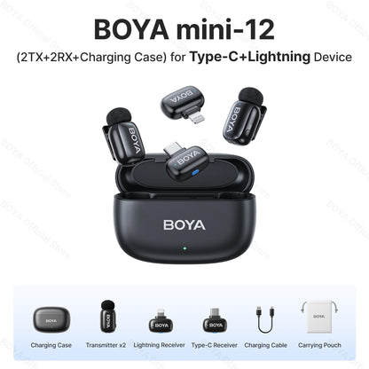 Boya Mini Wireless Lavalier Microphone for Mobile Recording - Smarsty