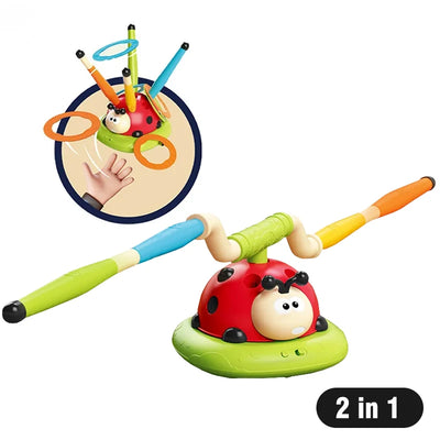 Upgrade Ladybug sporting toys Baseball 2/3/4/5-In-1 Sports Skipping Rope Machine Ferrule Jumping Toy Children Outdoor Play Games - Smarsty