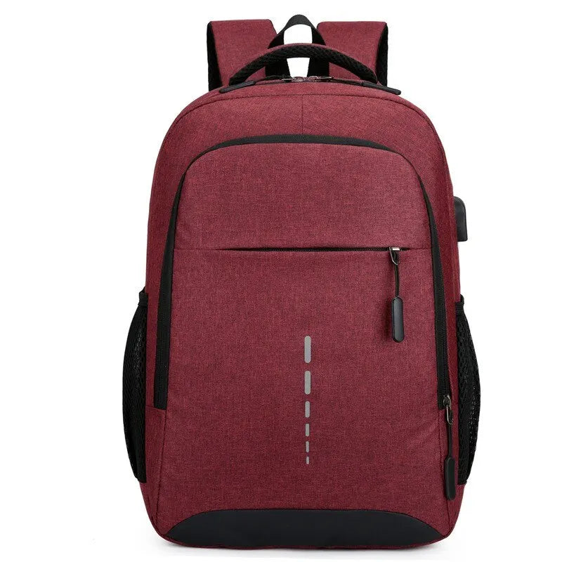 Mens BackPack LargeCapacity Simple Fashion Travel Female Student ComputerBag - Smarsty