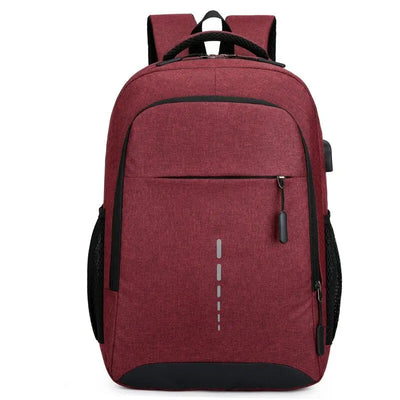 Mens BackPack LargeCapacity Simple Fashion Travel Female Student ComputerBag - Smarsty