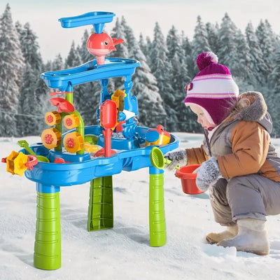 Children's Outdoor Beach Toy Tabletop Water Play Pool Sand Platform Indoor And Outdoor Multi-Functional Beach Toy for Kids by Smarsty