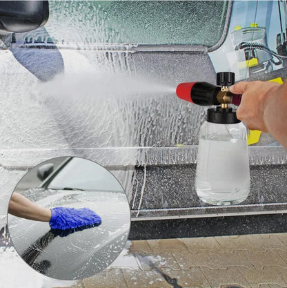 Foam Cannon Gun Car Wash Soap Lance Sprayer Pressure Washer Bottle Large-mouth Pot Car Wash Machine