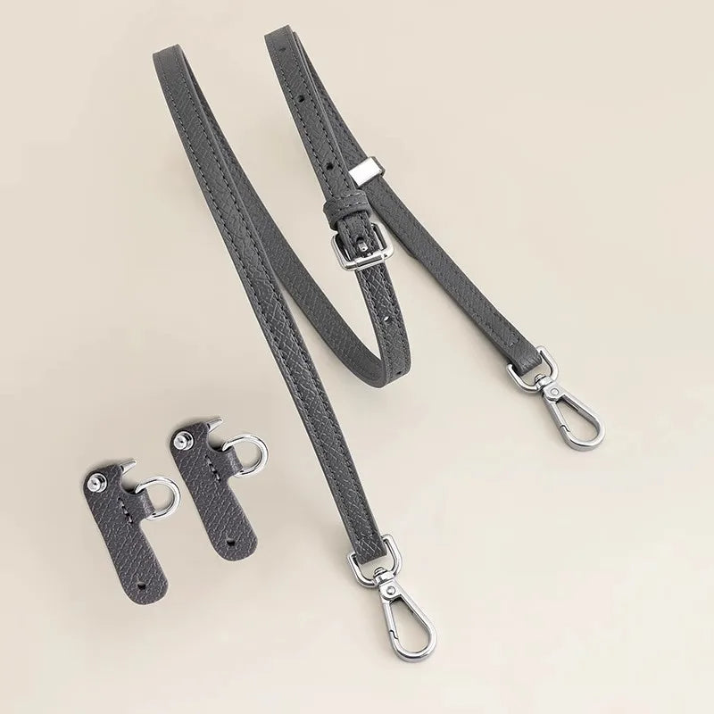 Leather Replacement Crossbody Bag Strap For Longchamp Mini Bag Shoulder Strap Without Punching Modification Bag Accessories