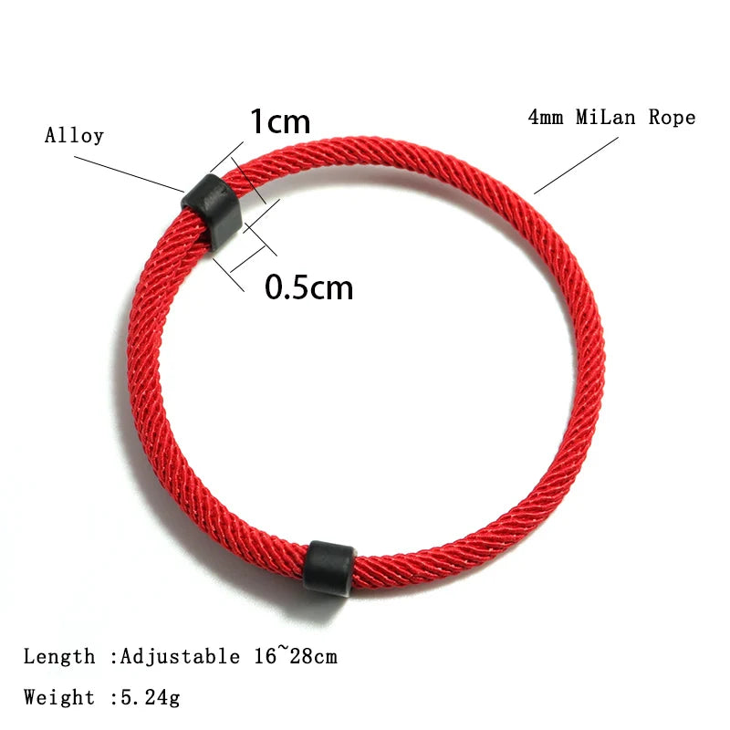 Trendy Adjustable Red Bracelet for Couples and Lovers - Smarsty