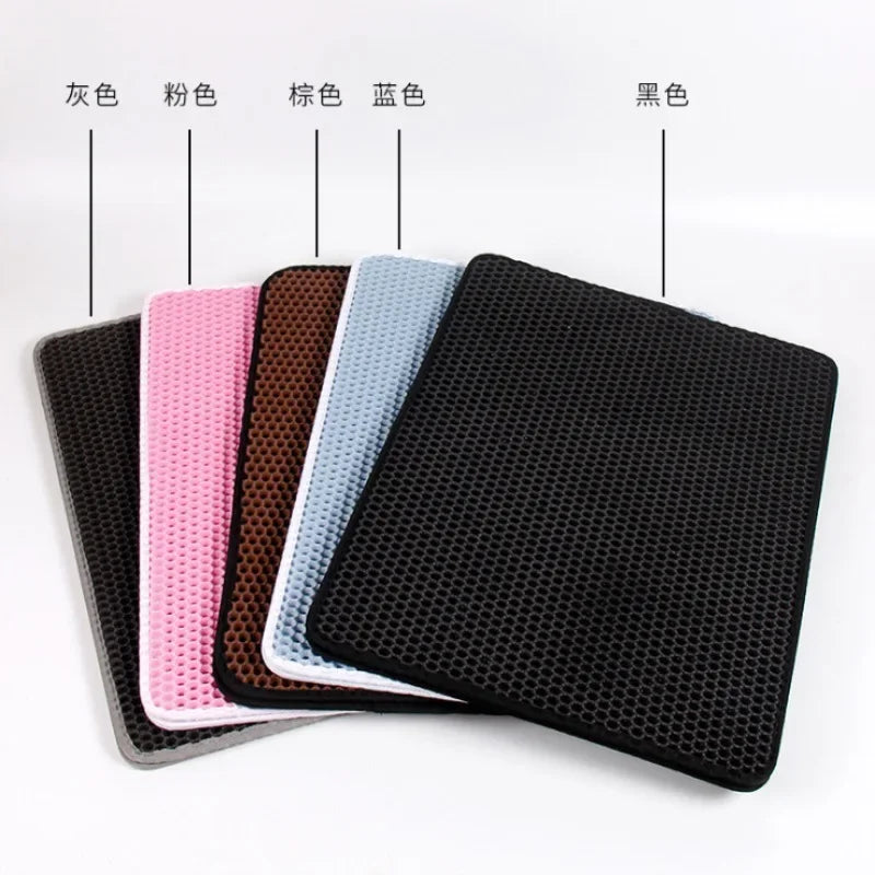 Double Layer Waterproof Cat Litter Mat for Easy Cleanup - Smarsty