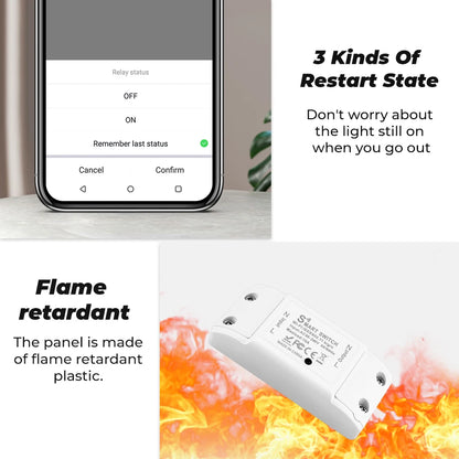 Wifi Smart Switch Remote Controller for Home Automation - Smarsty