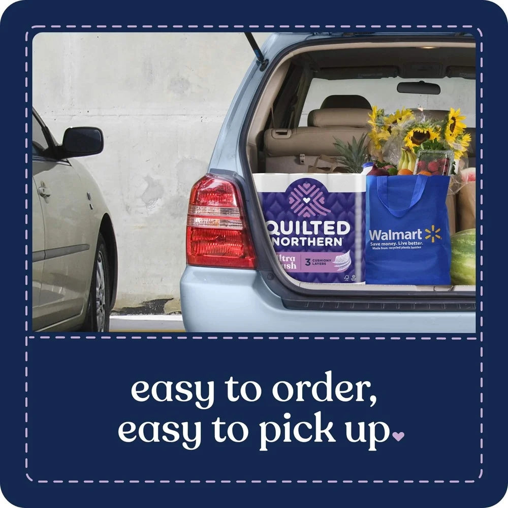 Ultra Plush 3-Ply Toilet Paper Bulk Pack 12 Mega Rolls Soft Absorbent Lint Free 255 Sheets Per Roll Septic Safe Premium Comfort