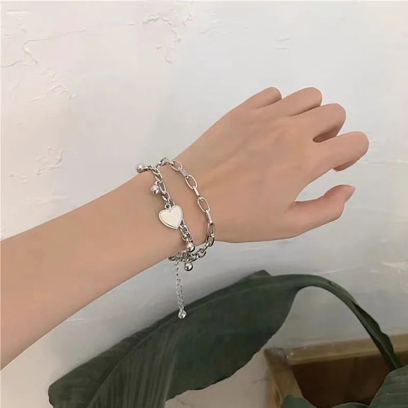 Women's Multi Layered Steel Ball Love Bracelet - Smarsty