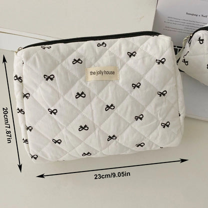 Cherry Print Makeup Bag Cosmetic Tote Organizer For Travel - Smarsty
