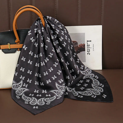 Elegant Silk Floral Hairbands and Neck Scarves - Smarsty