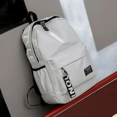 Fashion trend backpack backpack for men and women junior high school high school student bag large capacity korean version of th - Smarsty