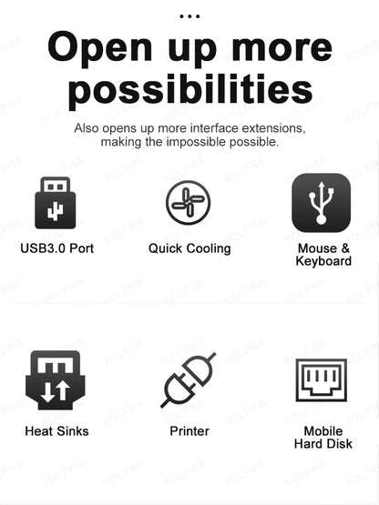 7 Port USB C Hub With 5Gbps High Speed PerformancePlus