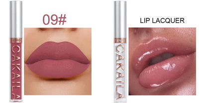 CAKAILA 10 Piece Nude Lip Gloss Set Long Lasting Velvet Finish - Smarsty