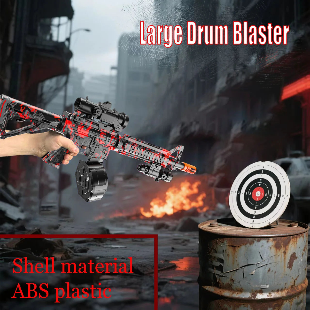 Electric Gel Ball Blaster Toys, Manual/Automatic Eco-Friendly Splatter Ball Blaster, Suitable For Outdoor Shooting Games