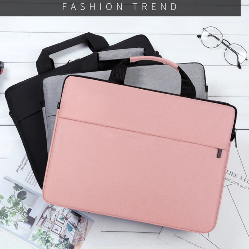 Velvet Shock Absorbing Laptop Bag For Women Travel Comfort