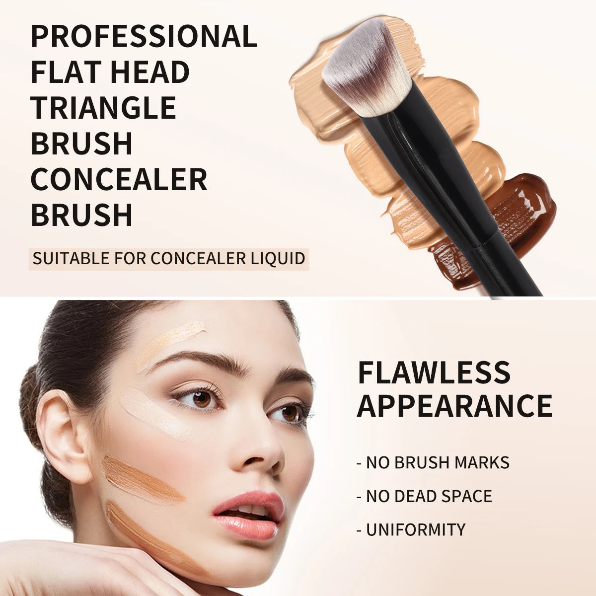 MAANGE 2PCS Flawless Makeup Brush Set for Liquid and Cream - Smarsty