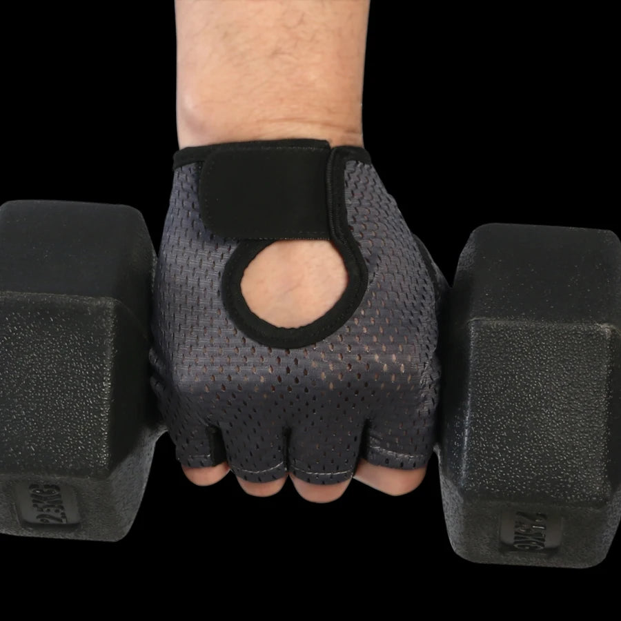 Breathable Ice Silk Fingerless Cycling Gloves Anti Slip - Smarsty