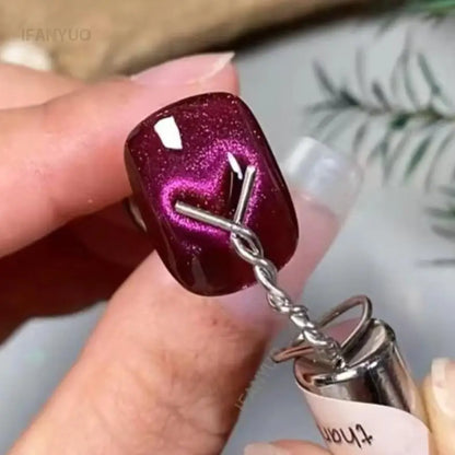 Heart Shaped Cat Eye Nail Magnet Set for DIY Art - Smarsty