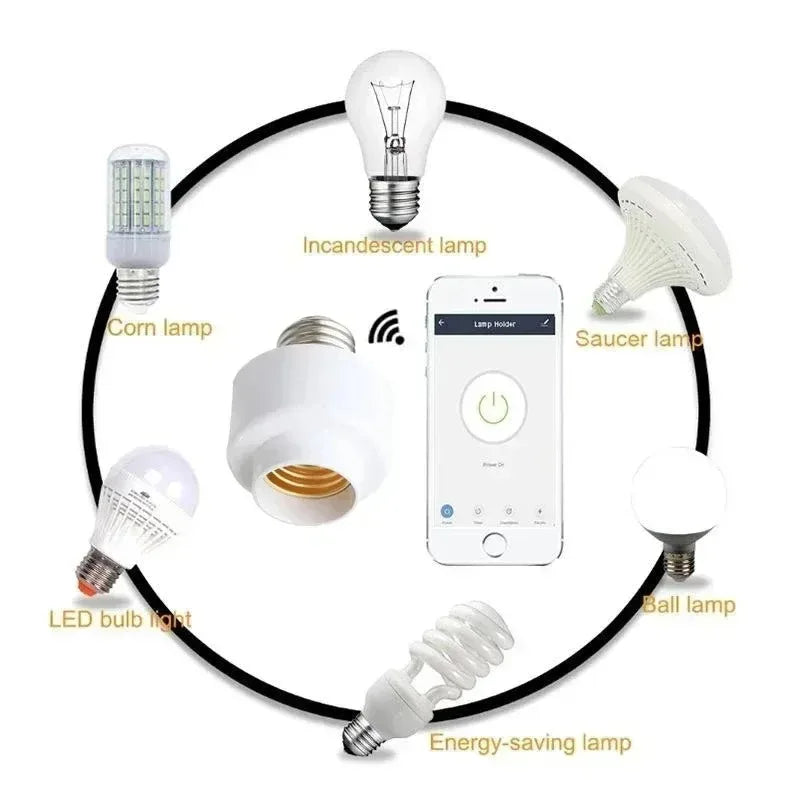 Smart E27 Socket Adapter for Voice Control Lighting - Smarsty