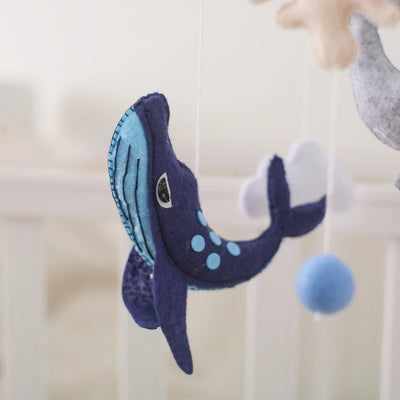 Baby Crib Mobile Bed Bell Rattle Toys Wooden Crochet Stars Pendant Bed Bell Toys Newborn Comfort Crib Bracket Hanging Toys Gifts by Smarsty