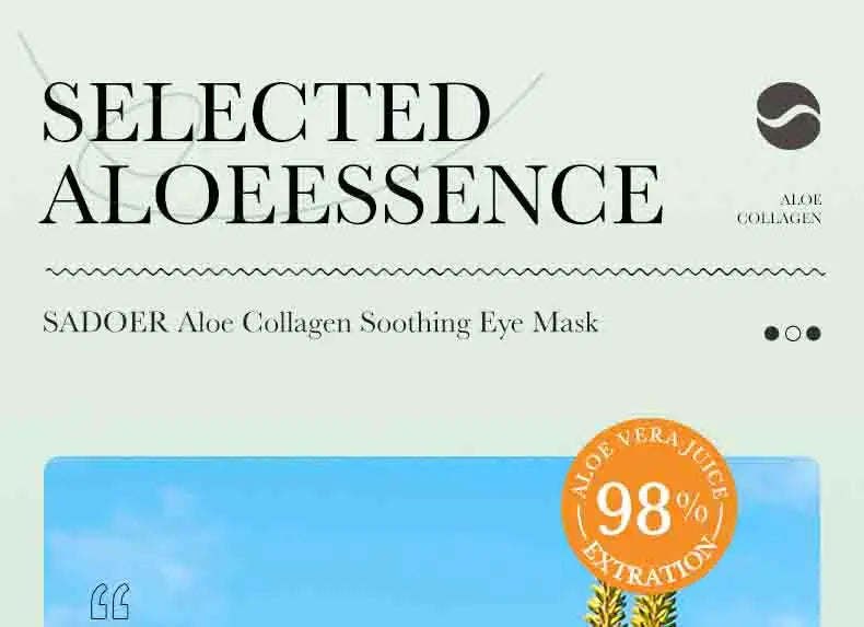 Aloe Vera Collagen Eye Masks for Dark Circles - Smarsty