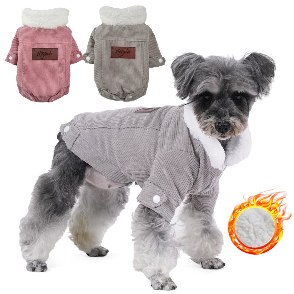 Warm Fleece Dog Jacket for Small Pets - Smarsty