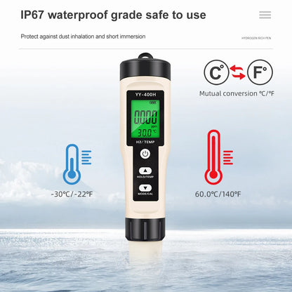4 in 1 Water Quality Tester with Temperature and PH Calibration - Smarsty