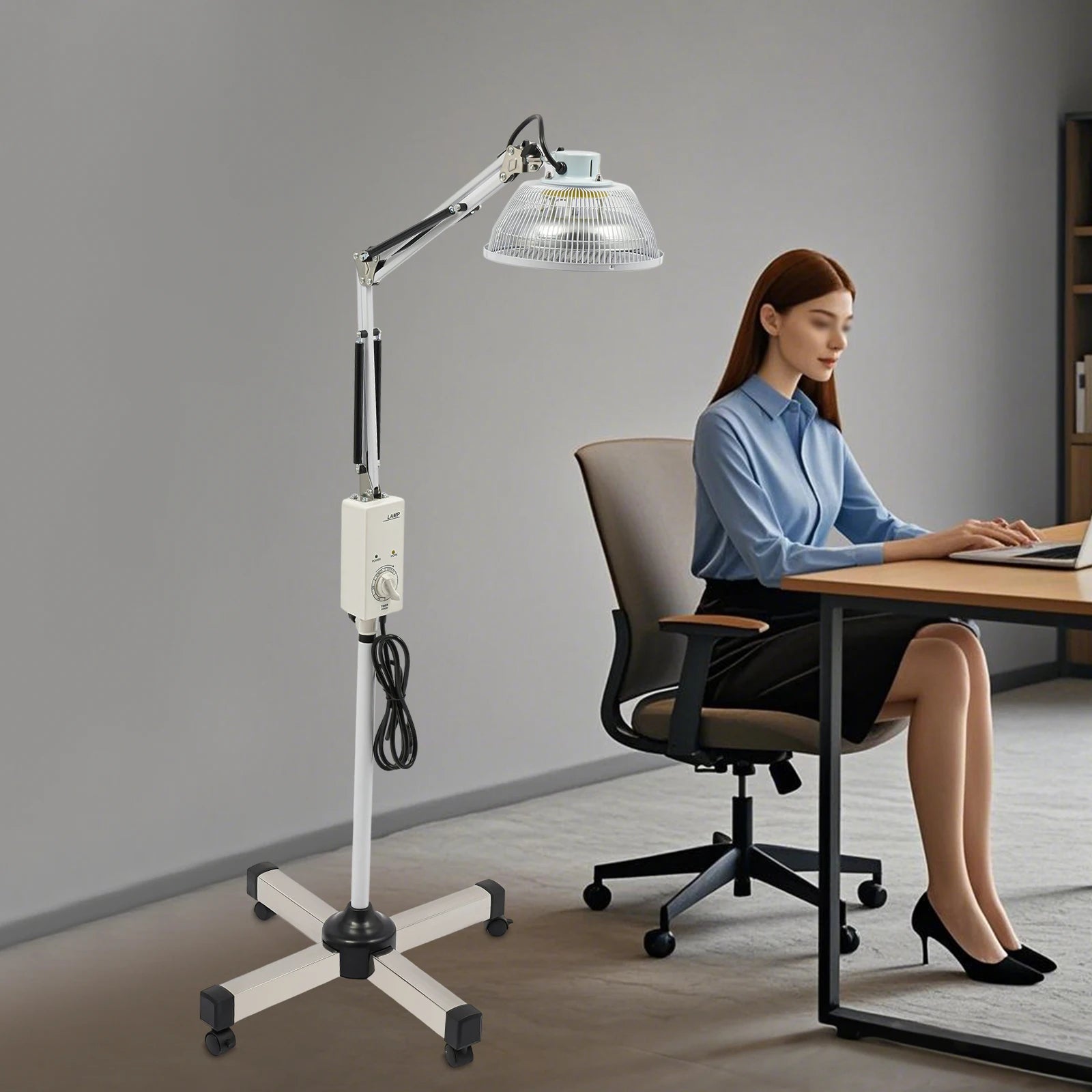 250W Acupuncture Mineral Lamp, Infrared Lamp for Body Face Pain Adjustable Circulation Pain Relief Heating Device,Infrared Light