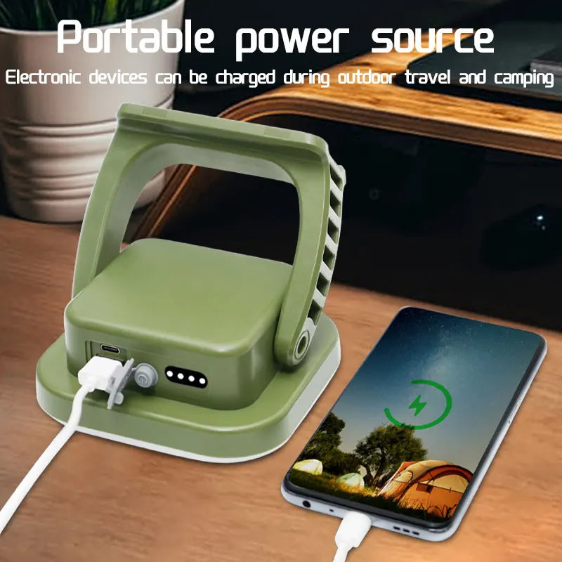 MOSLIGHTING Solar Chargin Tent Strong Light with Magnet Zoom Portable Torch Camping lantern Work Maintenance Lighting 80W LED