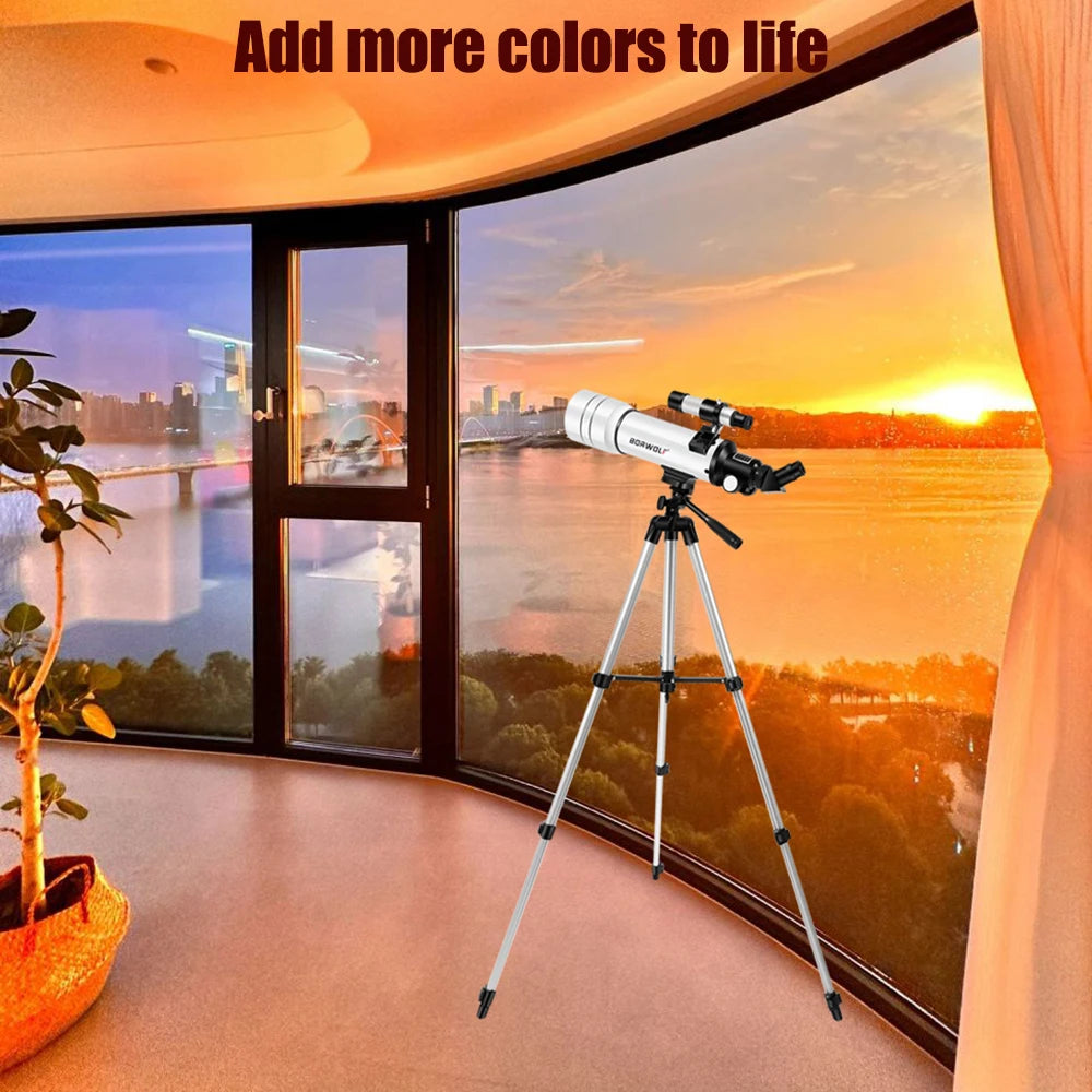 BORWOLF 70400 Professional High-definition Astronomical Telescope 333X To See The Moon and Stars Bird Watching Monocular - Smarsty