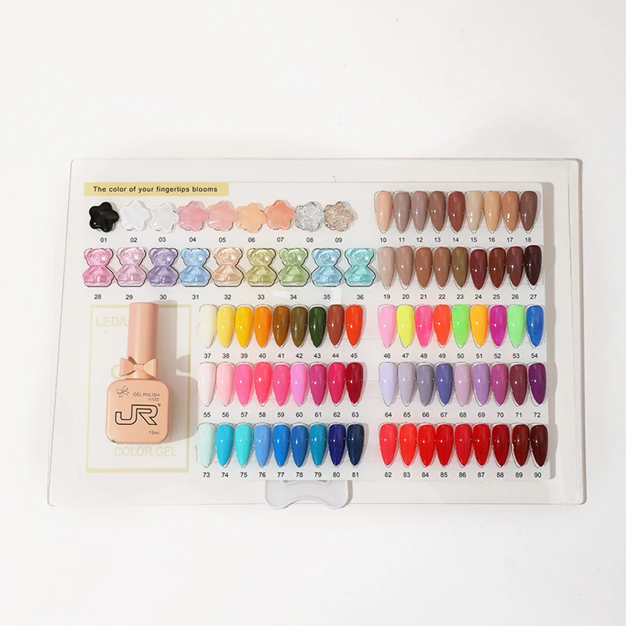 JR 9PCS Gel Nail Polish Set for Home DIY - Smarsty