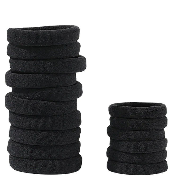 50 Pack Nylon Scrunchies Soft Stretchy Hair Ties Gentle - Smarsty