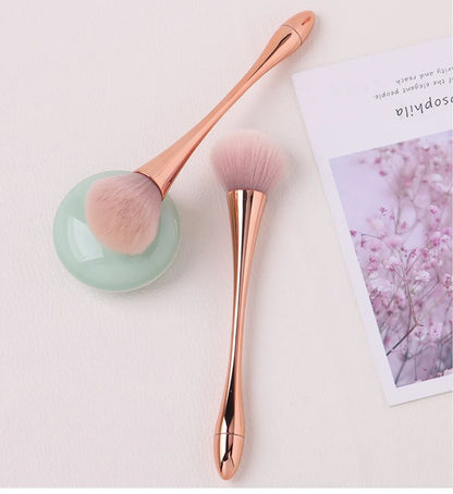 Big Size Soft Fluffy Glitter Powder Brush for Manicure - Smarsty