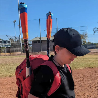 Baseball & Softball Handle Cover Cushy Zippered Sleeve Baseball Bat Handle Cover Hook for Hanging on Fence Baseball Accessories