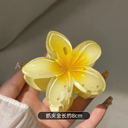 Multicolour Gradient Flower Hair Accessories Set for Summer - Smarsty