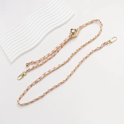 PU Leather Metal Chain Accessories Crossbody Shoulder Portable Wrist Bag Chain Strap Replacement Luggage Accessories Versatile - Smarsty