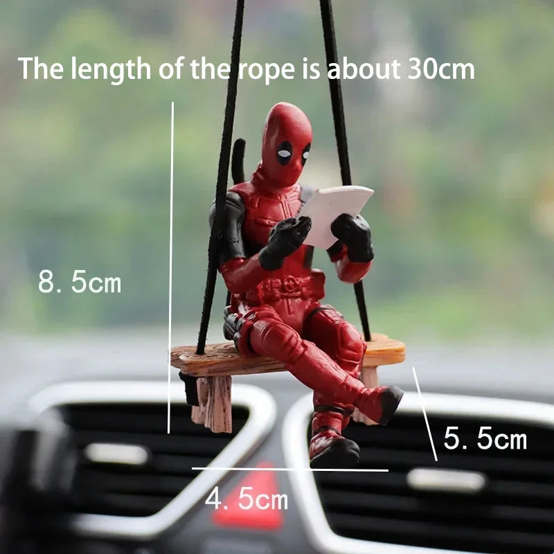 Deadpool Car Pendant Rearview Mirror Charm Interior Decor - Smarsty