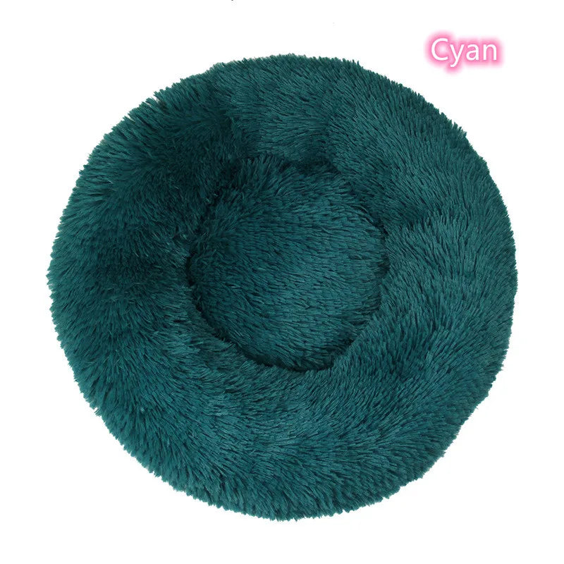 Super Soft Cat Bed Plush Donut Design for Comfort - Smarsty