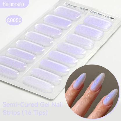 Gradient Auroras Gel Nail Strips for Easy DIY Manicure - Smarsty