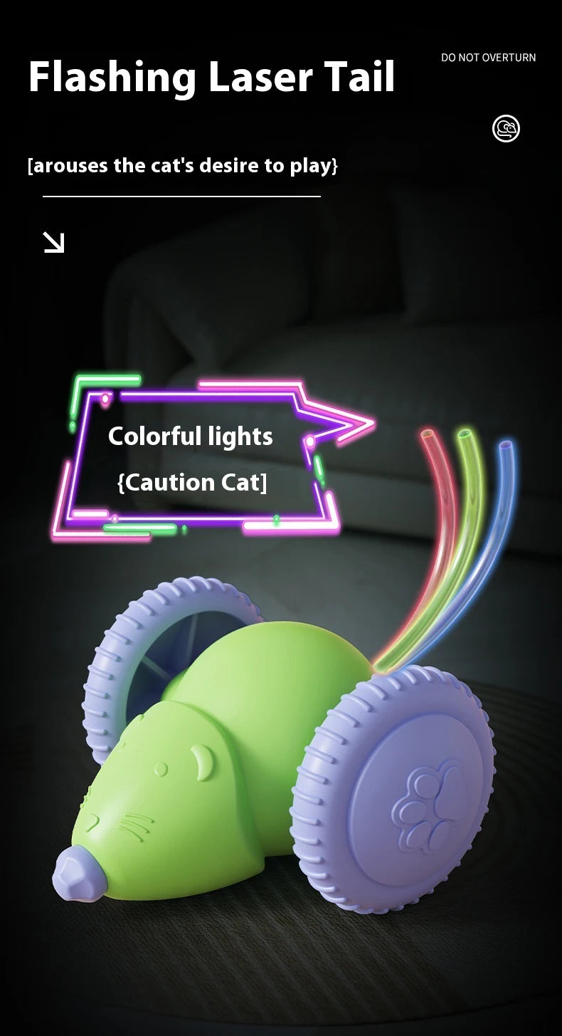Interactive Electric Mouse Toy for Cats with Obstacle Avoidance - Smarsty