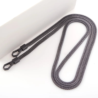 Snake Bag Chains Bag Chain Strap Replacement 7mm Wide Flat Chain Strap Metal Chains for Wallet Tote Bag Shoulder Crossbody Bag - Smarsty