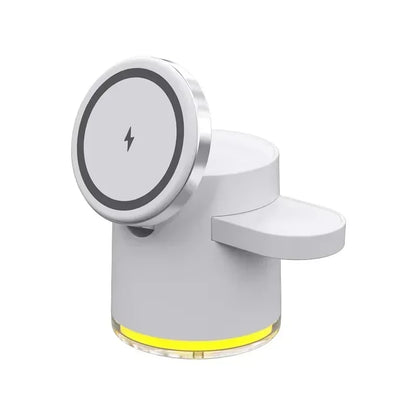 Qi2 3 In 1 Wireless Charger Station With Night Lamp - Smarsty