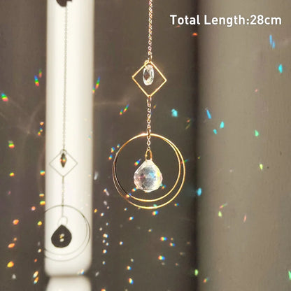 Hanging Crystal Pendant Suncatcher Wind Chimes for Home Decor - Smarsty