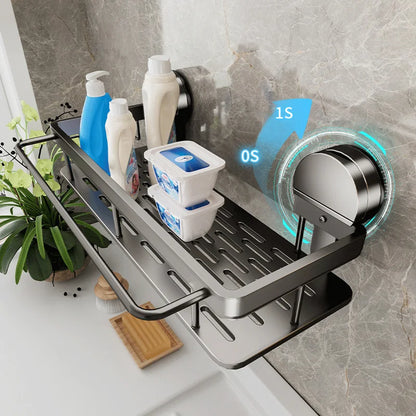 Bathroom Suction Cup Storage Rack for Easy Organization - Smarsty