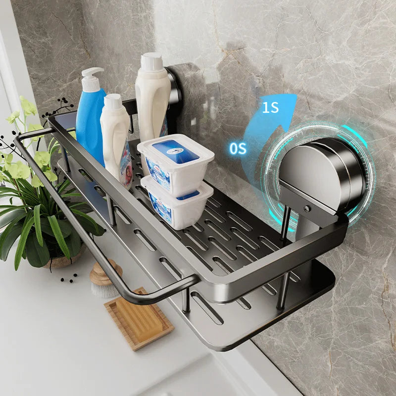 Bathroom Suction Cup Storage Rack for Easy Organization - Smarsty