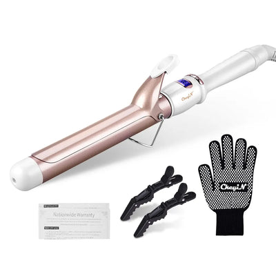 CkeyiN Professional Ceramic Hair Curler Adjustable Temperature - Smarsty