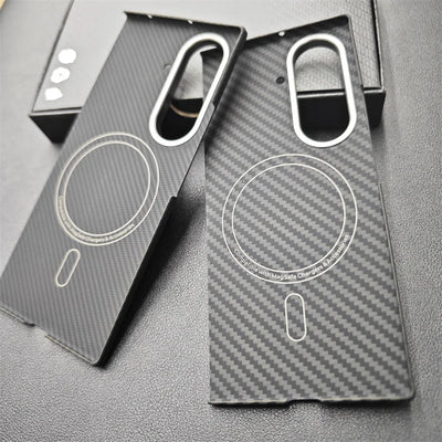 Aramid Magnetic Case For Z Fold 7 Carbon Fiber MagSafe - Smarsty